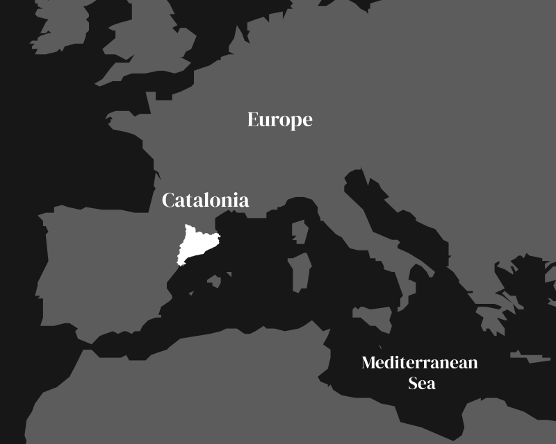 カタルーニャの位置
